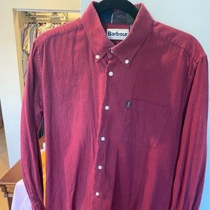 Barbour Button Down Flannel - Red